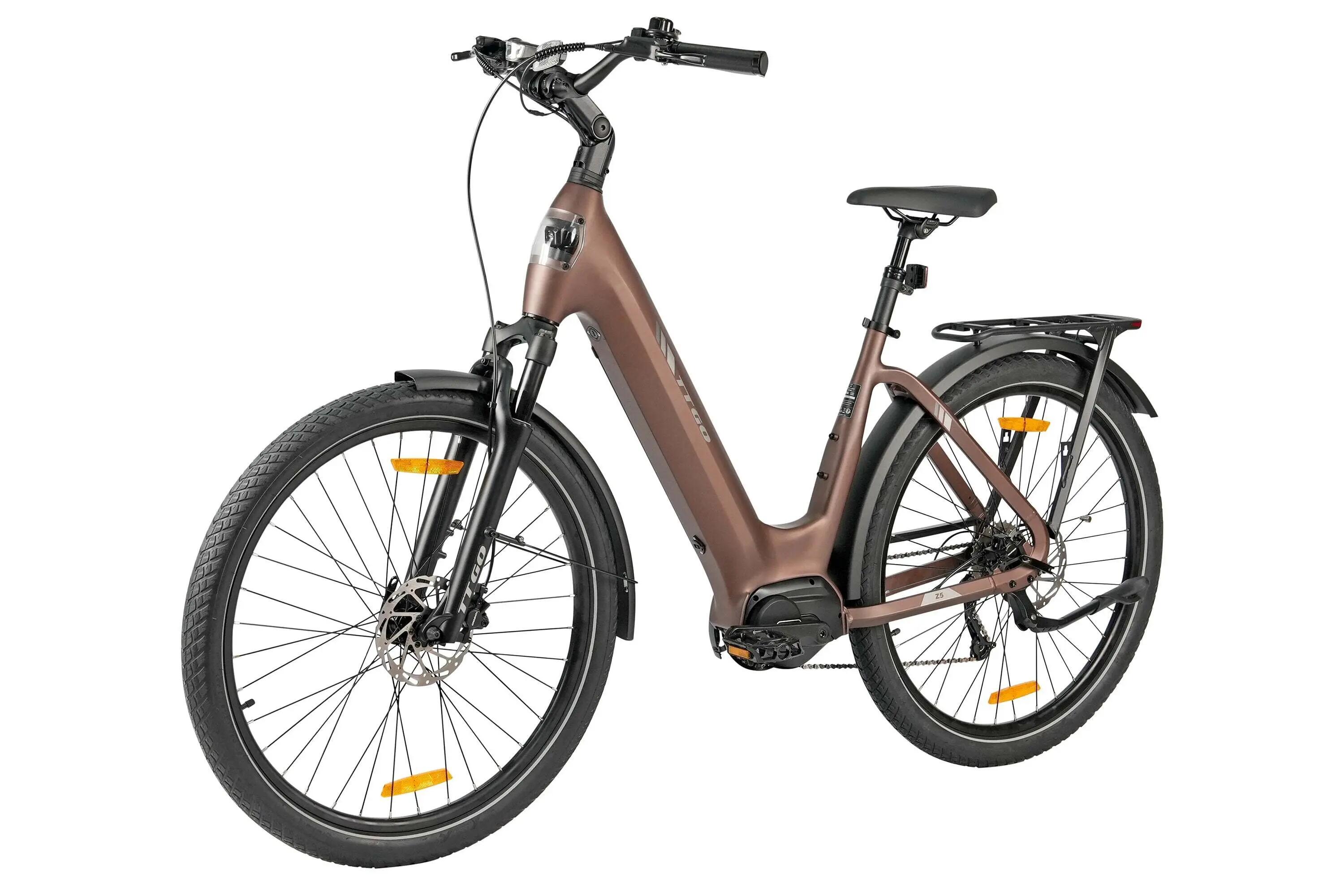 Z5 Miejski rower elektryczny z silnikiem centralnym 36V 18Ah 75Nm zasięg 130km 4/6