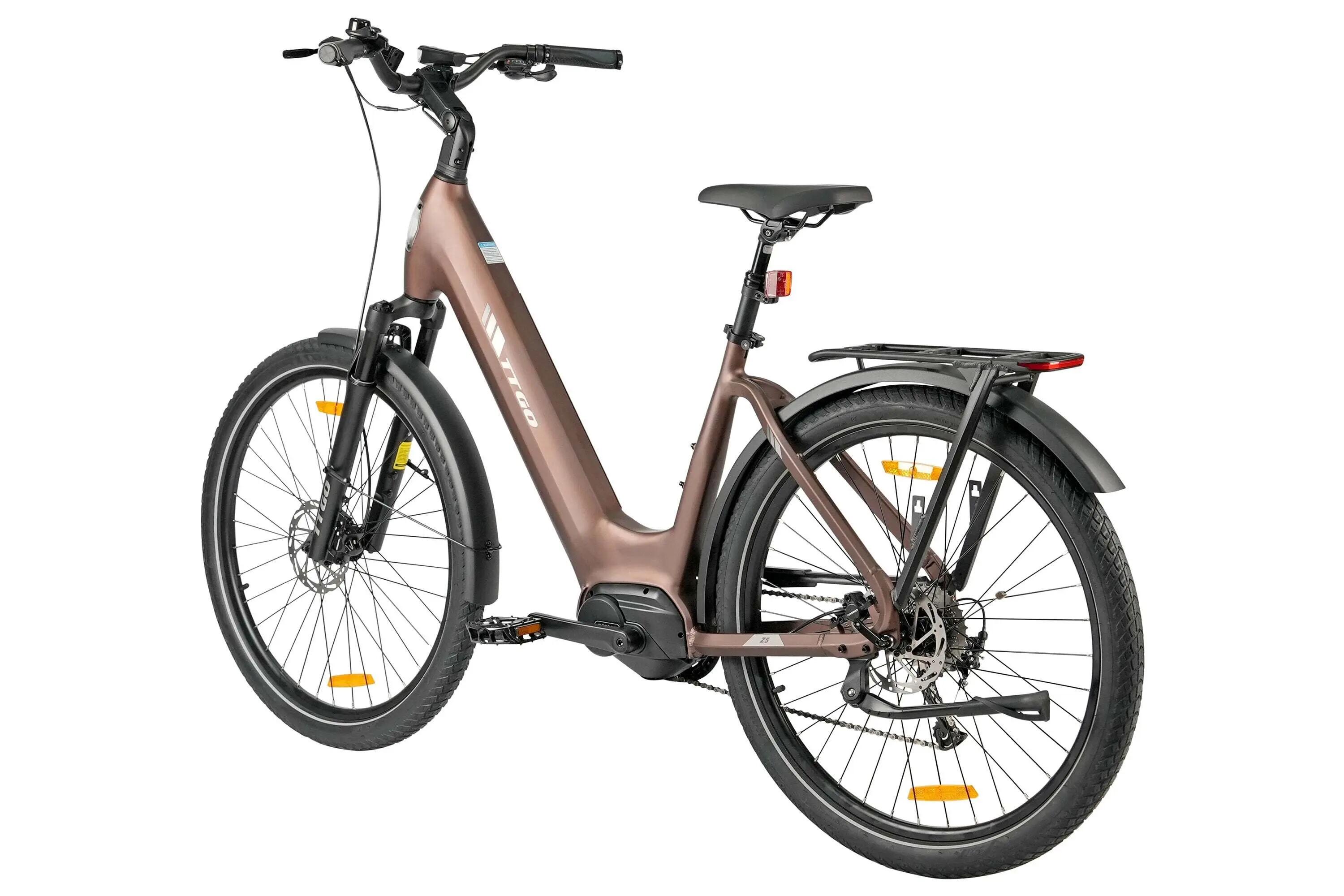 Z5 Miejski rower elektryczny z silnikiem centralnym 36V 18Ah 75Nm zasięg 130km 2/6