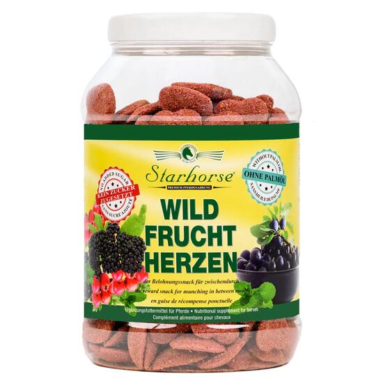 Leckerli Wildfrucht-Herzen - Pferde