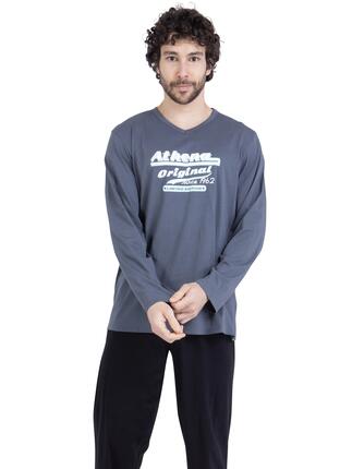Pyjama long homme Ecopack Sérigraphie