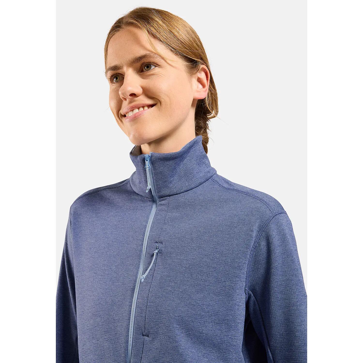 Damen Longsleeve GRID FLEECE 5/6