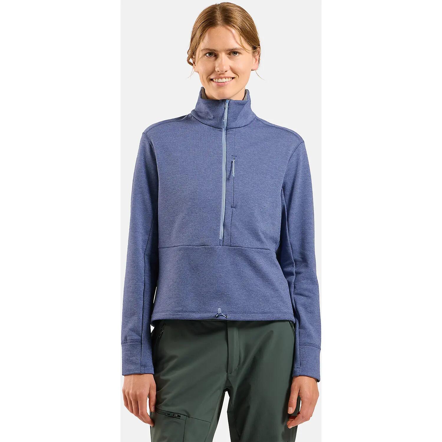 Damen Longsleeve GRID FLEECE 3/6