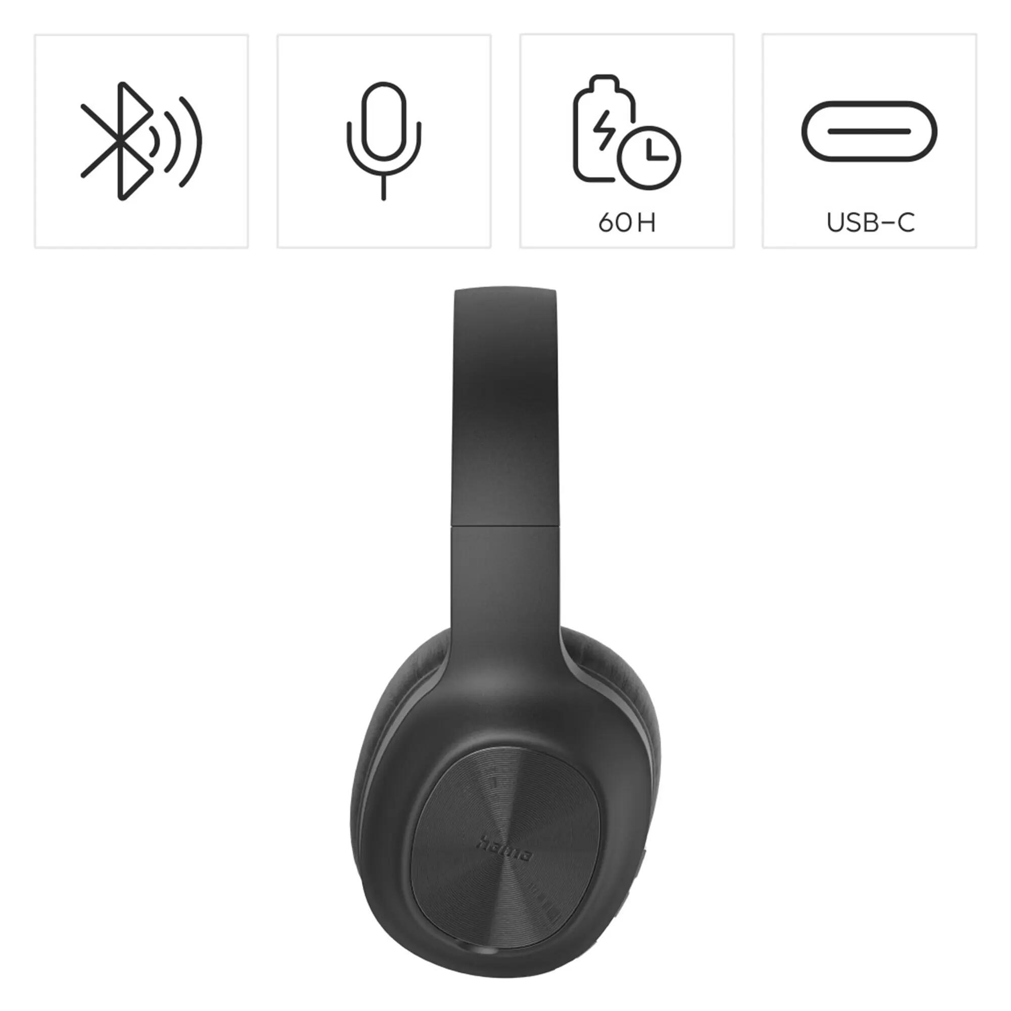 HAMA Bluetooth-Kopfhörer Spirit Calypso X, Over-Ear, Schwarz 2/7
