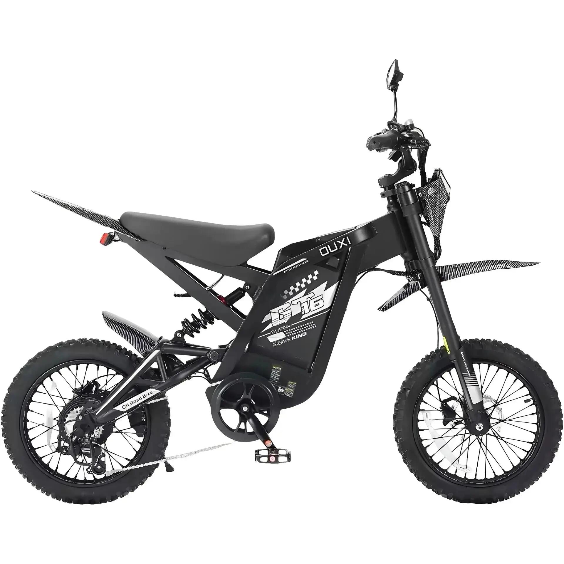 Ouxi GT16 Mini Fatbike - Zwart - Skinnybike 1/5