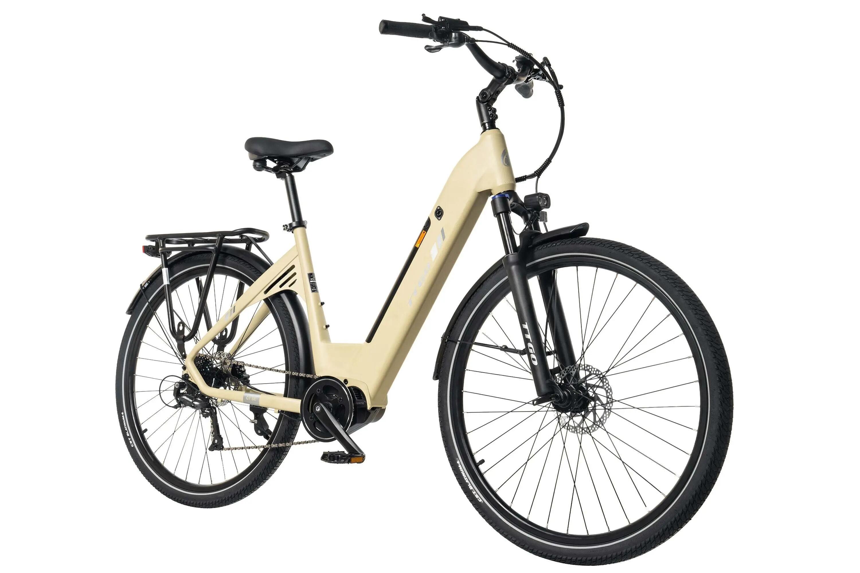 C7 SE Miejski rower elektryczny z silnikiem centralnym 36V 18Ah 75Nm 140km 3/4