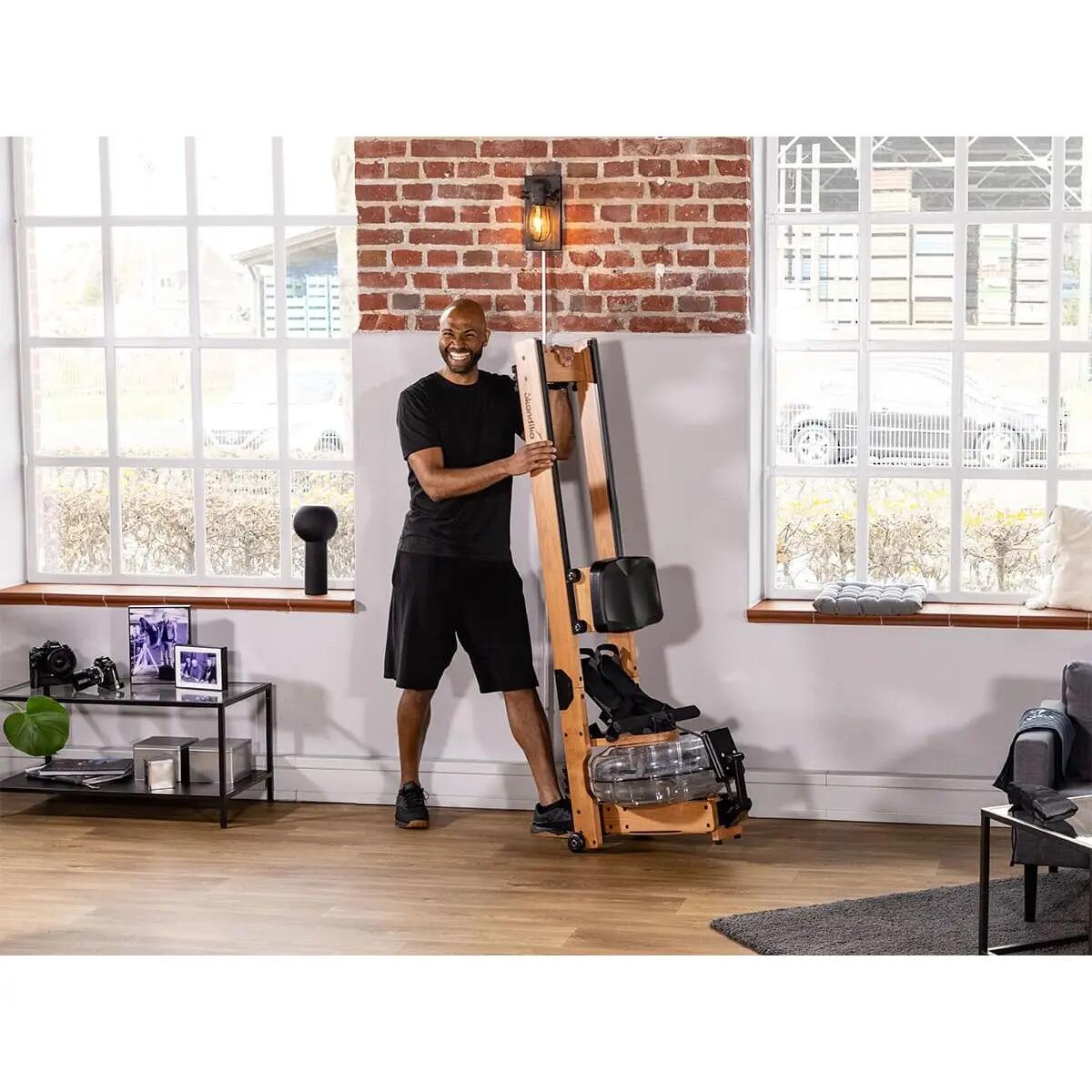 Vogatore ad acqua Lykke - legno - max. 150 kg - 6 livelli di resistenza 6/15