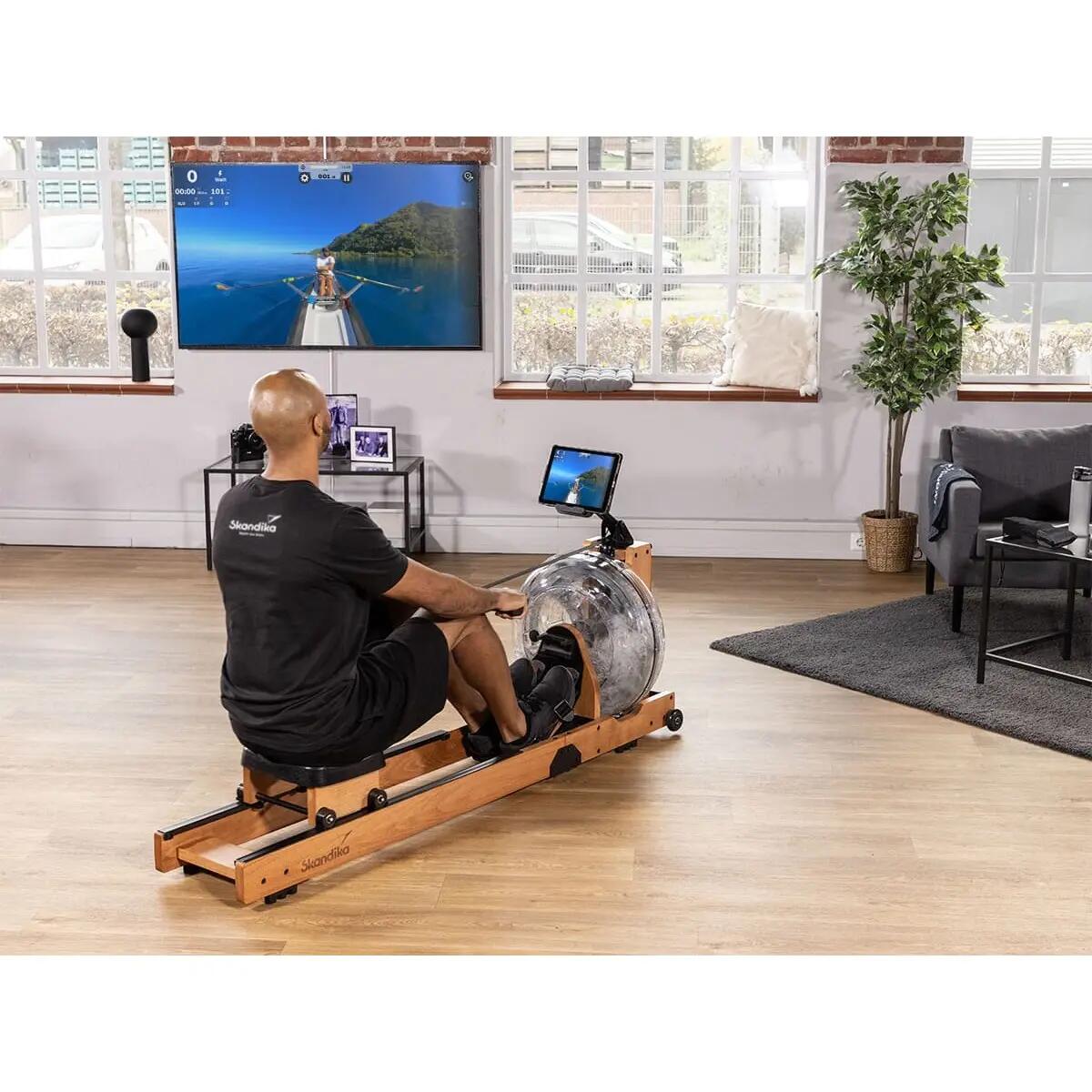 Vogatore ad acqua Lykke - legno - max. 150 kg - 6 livelli di resistenza 3/15