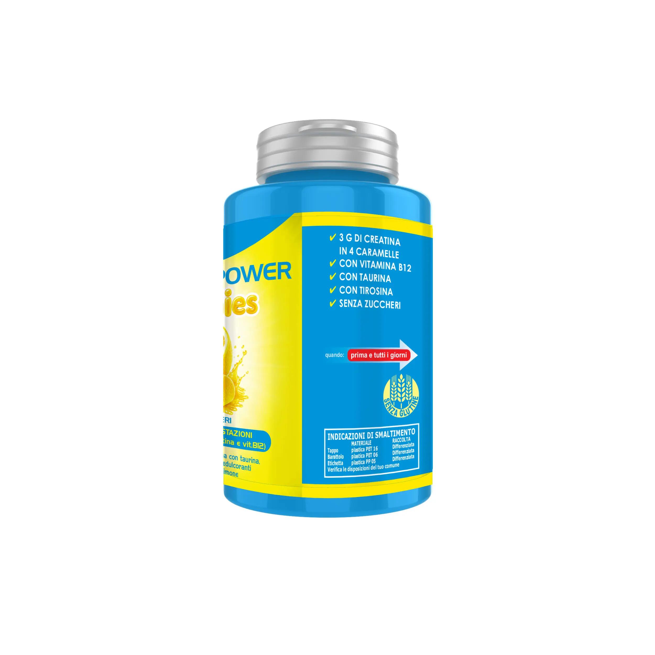 Integratore alimentare - CREATINE POWER GUMMIES LIMONE - 60 caramelle gommose 4/8