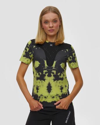 Koszulka damska X-Bionic Corefusion Run Shirt Tie Dye Electric Energy Y015