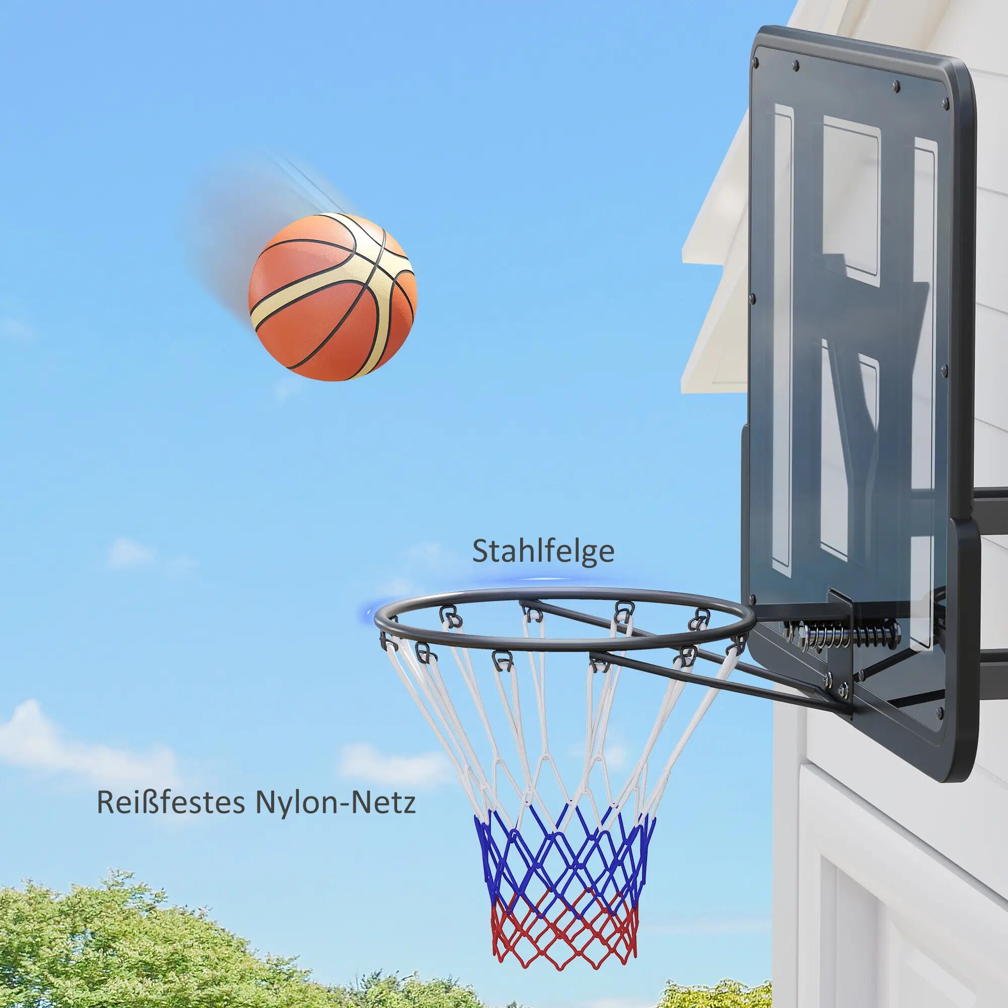 Panier de basket mural, filet indéchirable, résistant aux intempéries, durable, 7/9