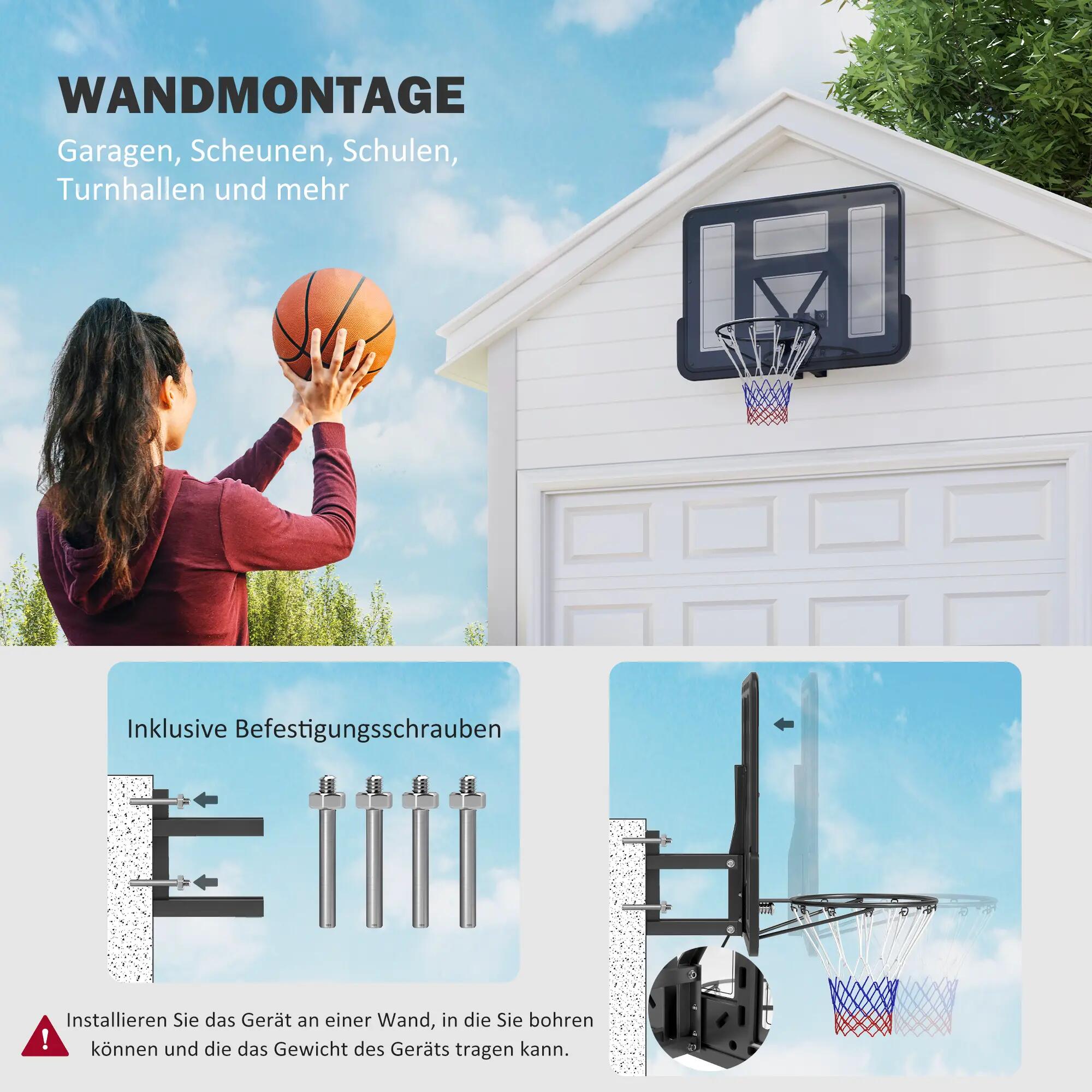 Panier de basket mural, filet indéchirable, résistant aux intempéries, durable, 5/9