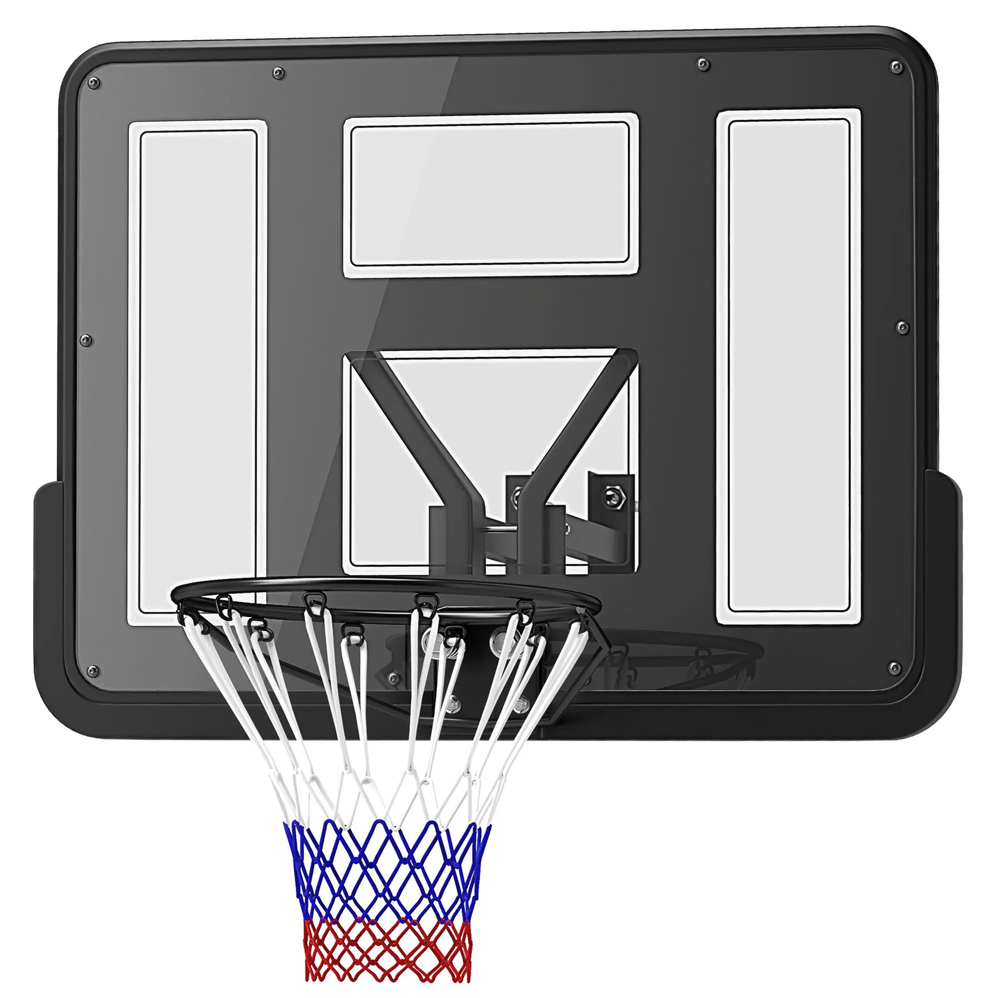 Panier de basket mural, filet indéchirable, résistant aux intempéries, durable, 2/9