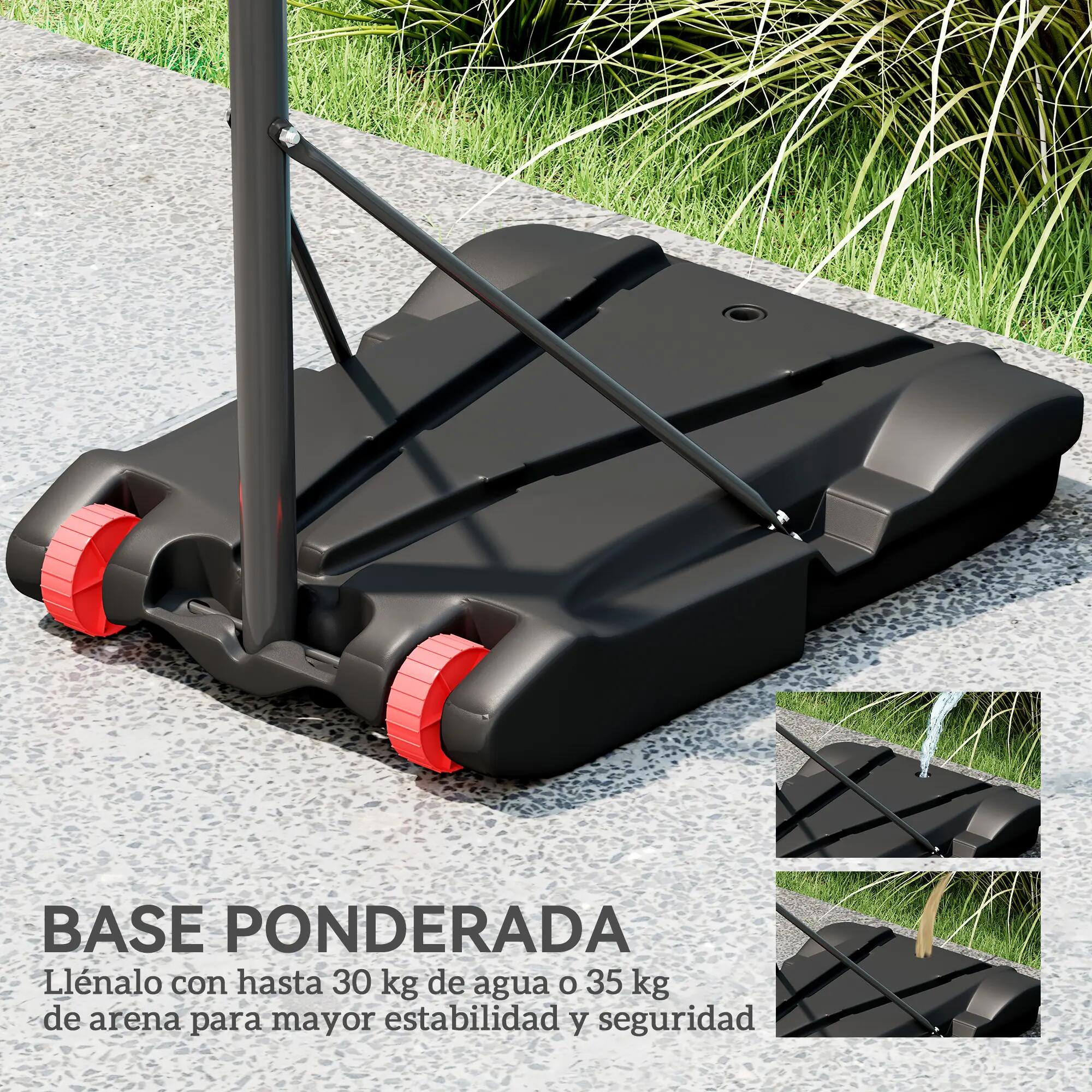 Panier de basket avec cible de fléchettes, hauteur réglable, base rechargeable 8/9