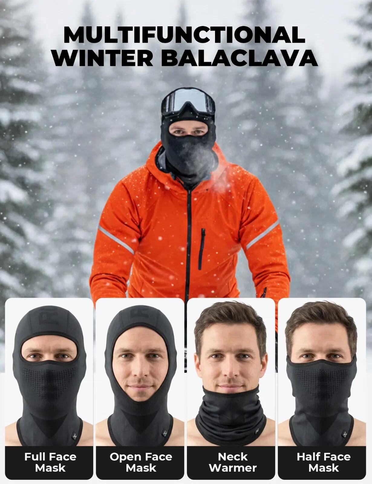 Cagoule tricotée élastique respirante unisexe 6/7