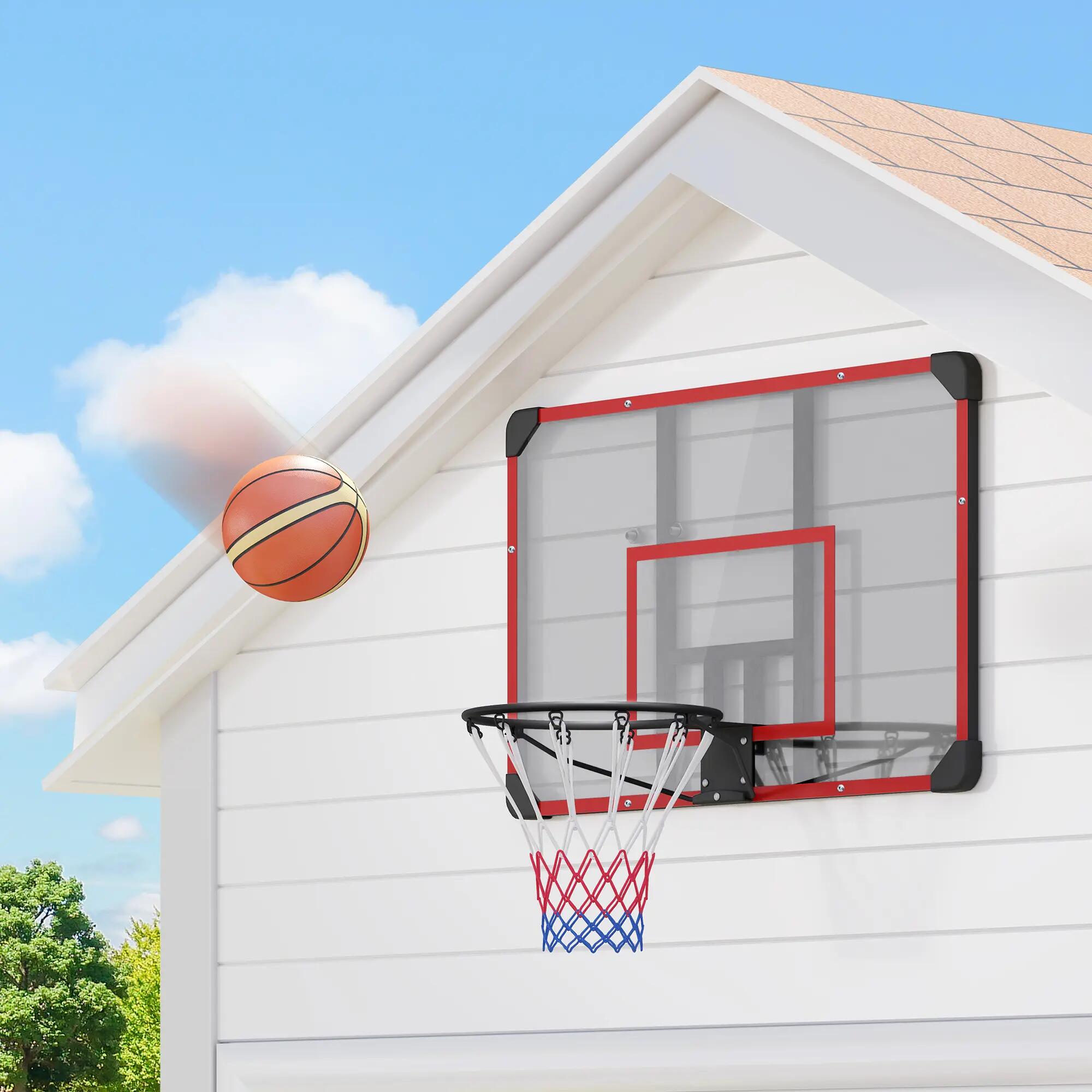 Panier de basket mural, usage intérieur/extérieur, panneau arrière robuste en 8/9