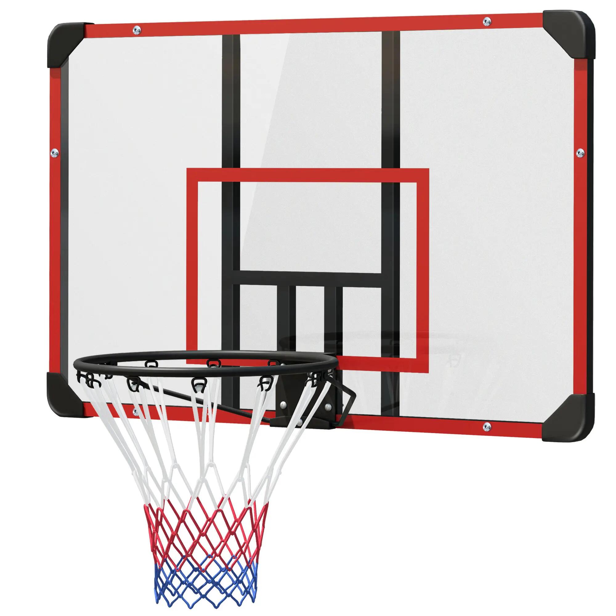 Panier de basket mural, usage intérieur/extérieur, panneau arrière robuste en 2/9