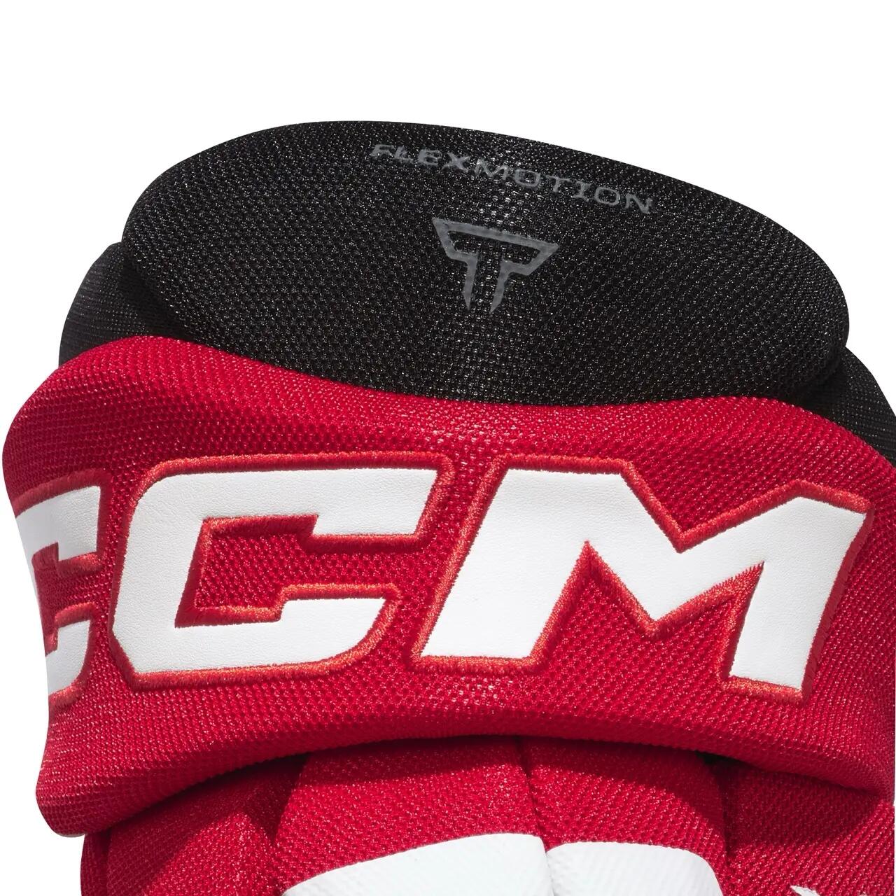 CCM Tacks XR80 Senior negru/gri mănuși de hochei pentru adulți 7/14