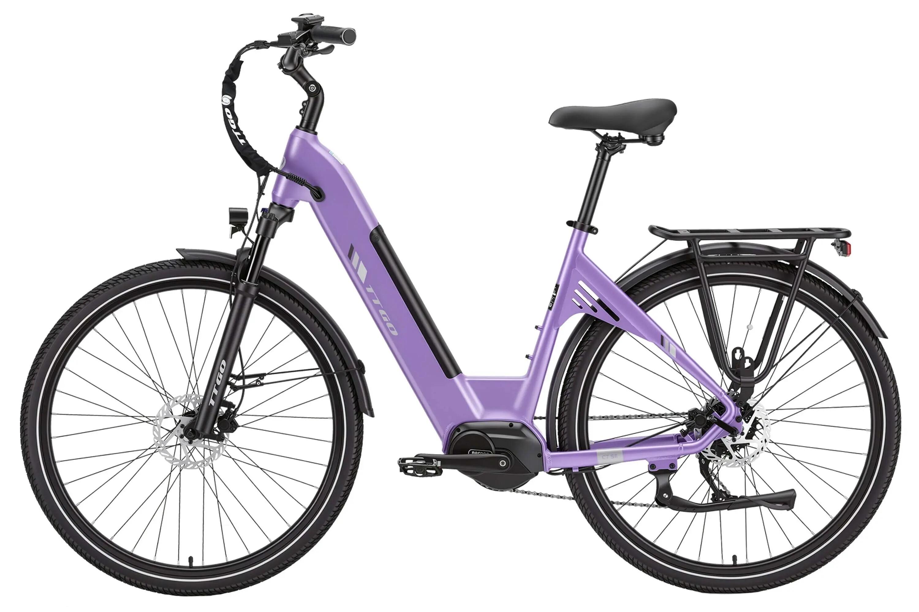 C7 SE Miejski rower elektryczny z silnikiem centralnym 36V 18Ah 75Nm 140km 3/4