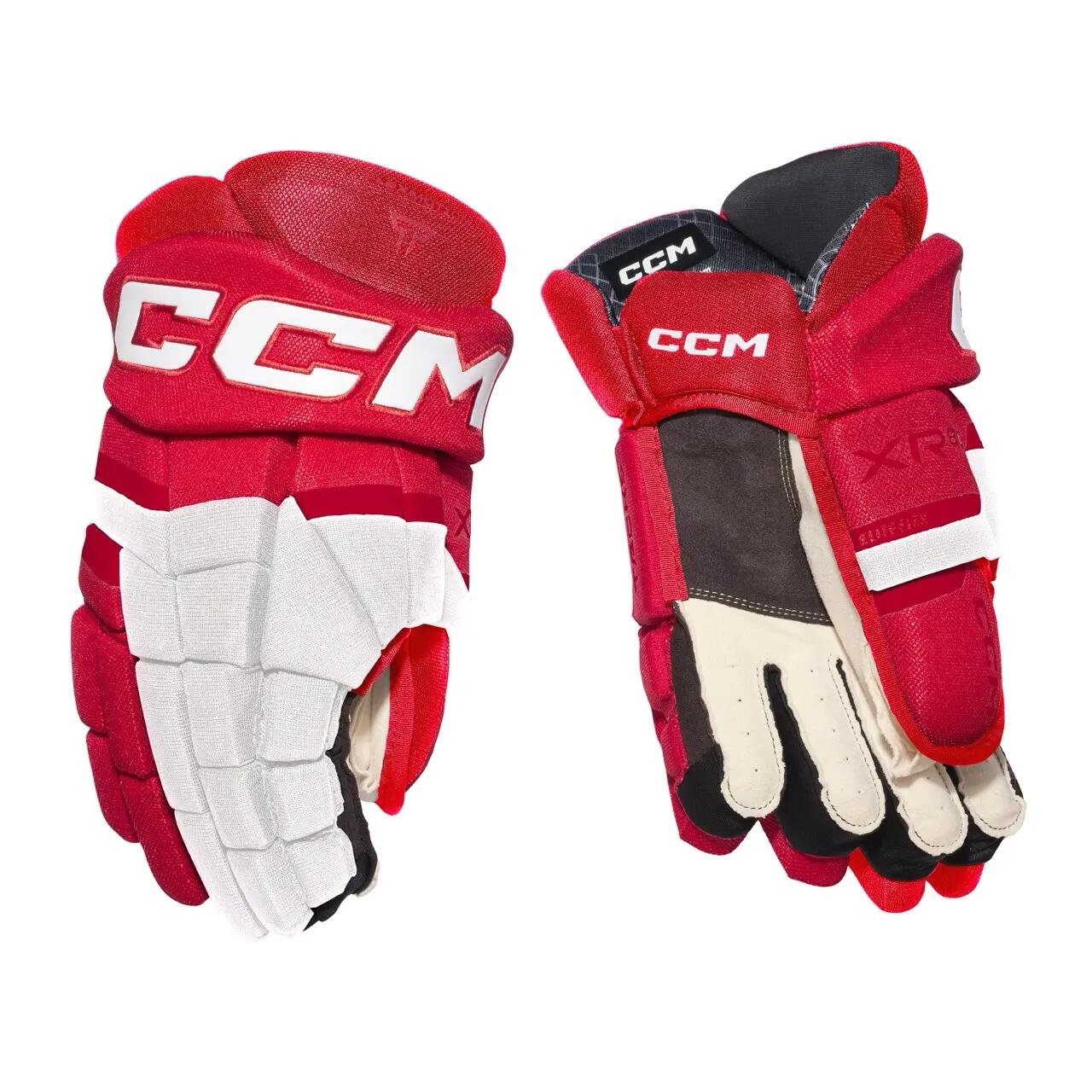 CCM Tacks XR80 Senior negru/gri mănuși de hochei pentru adulți 2/14