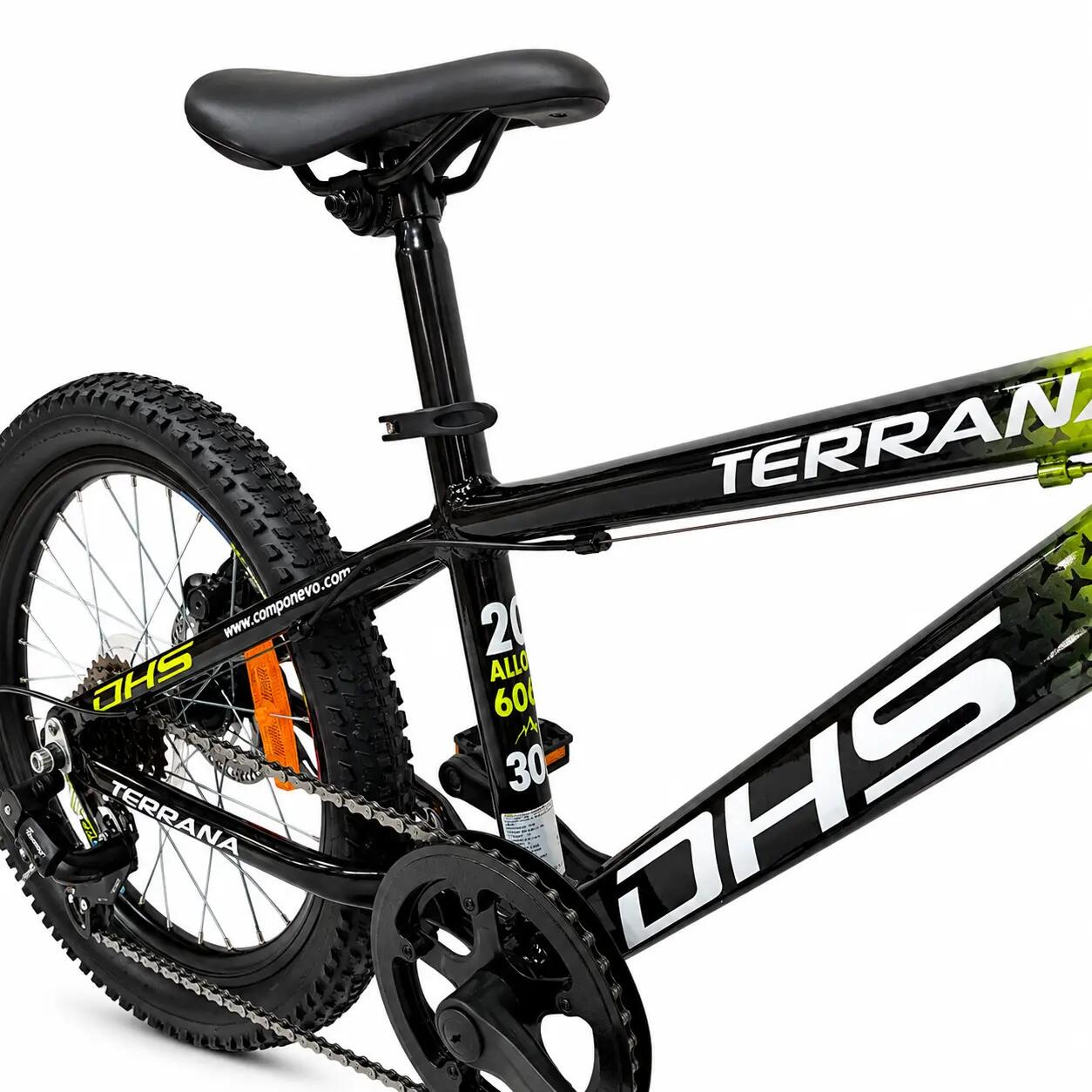 Dhs Terrana 2023B kinderfiets, model 2026 – 20 inch, groen/zwart 3/7
