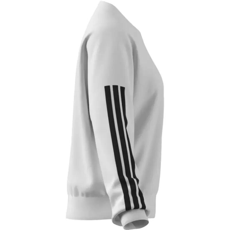 Bluza damska Adidas W 3S FT SWT JD5285 biała, długi rękaw 4/5