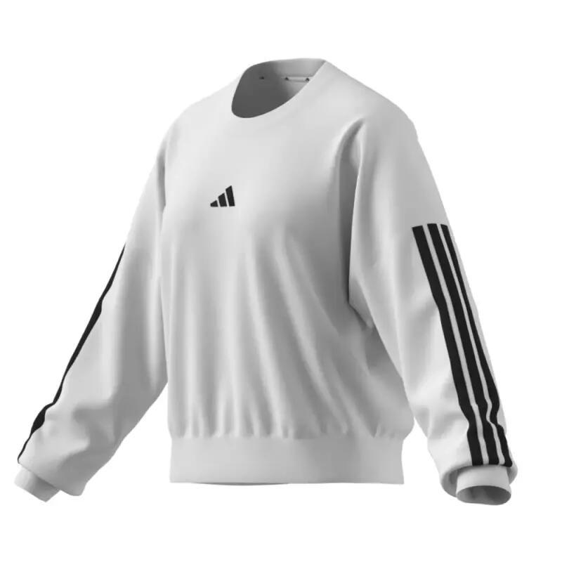 Bluza damska Adidas W 3S FT SWT JD5285 biała, długi rękaw 3/5