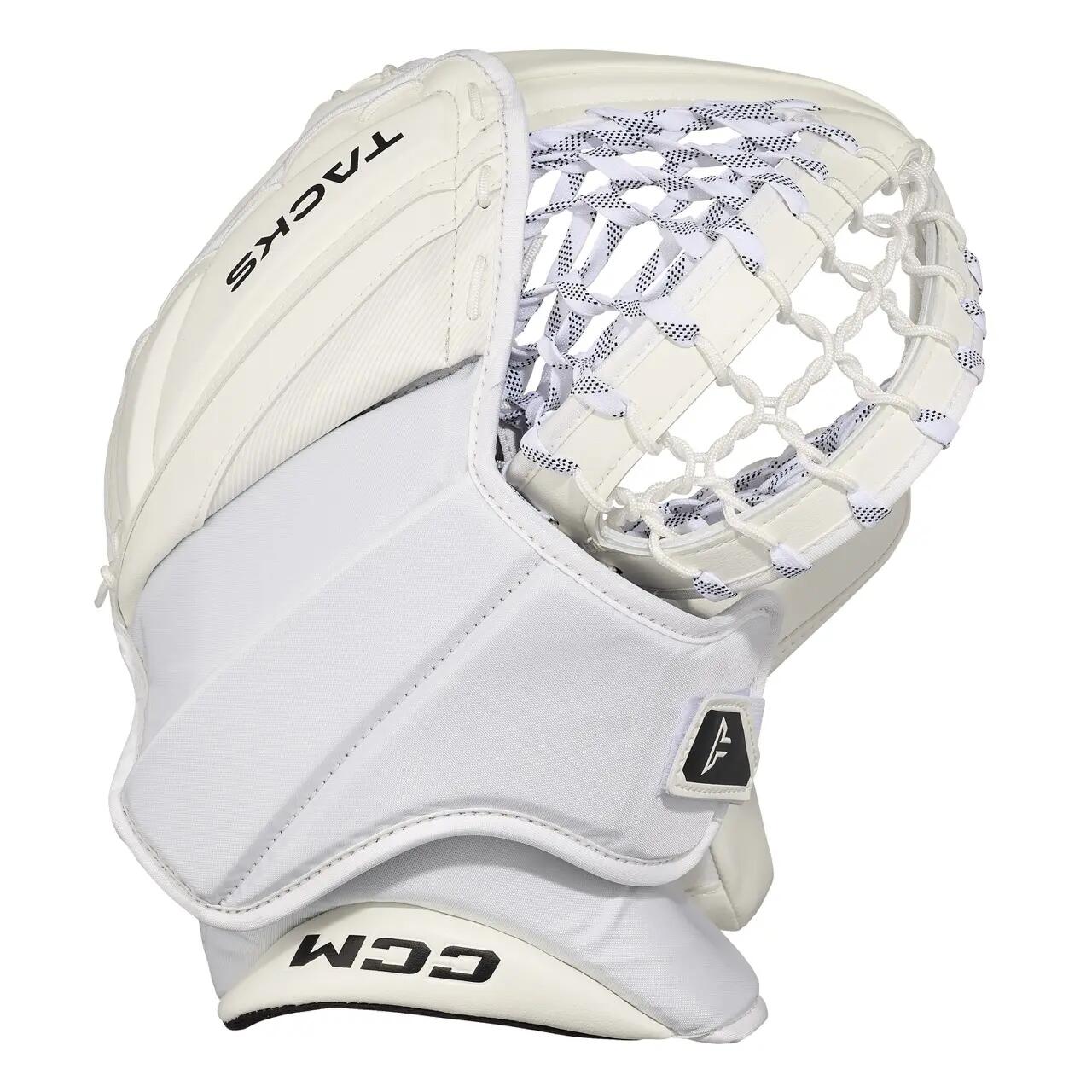 Gmtackseu Senior CCM Tacks Goalie Glove Biały/Biały/Biały/Biały REG 8/8