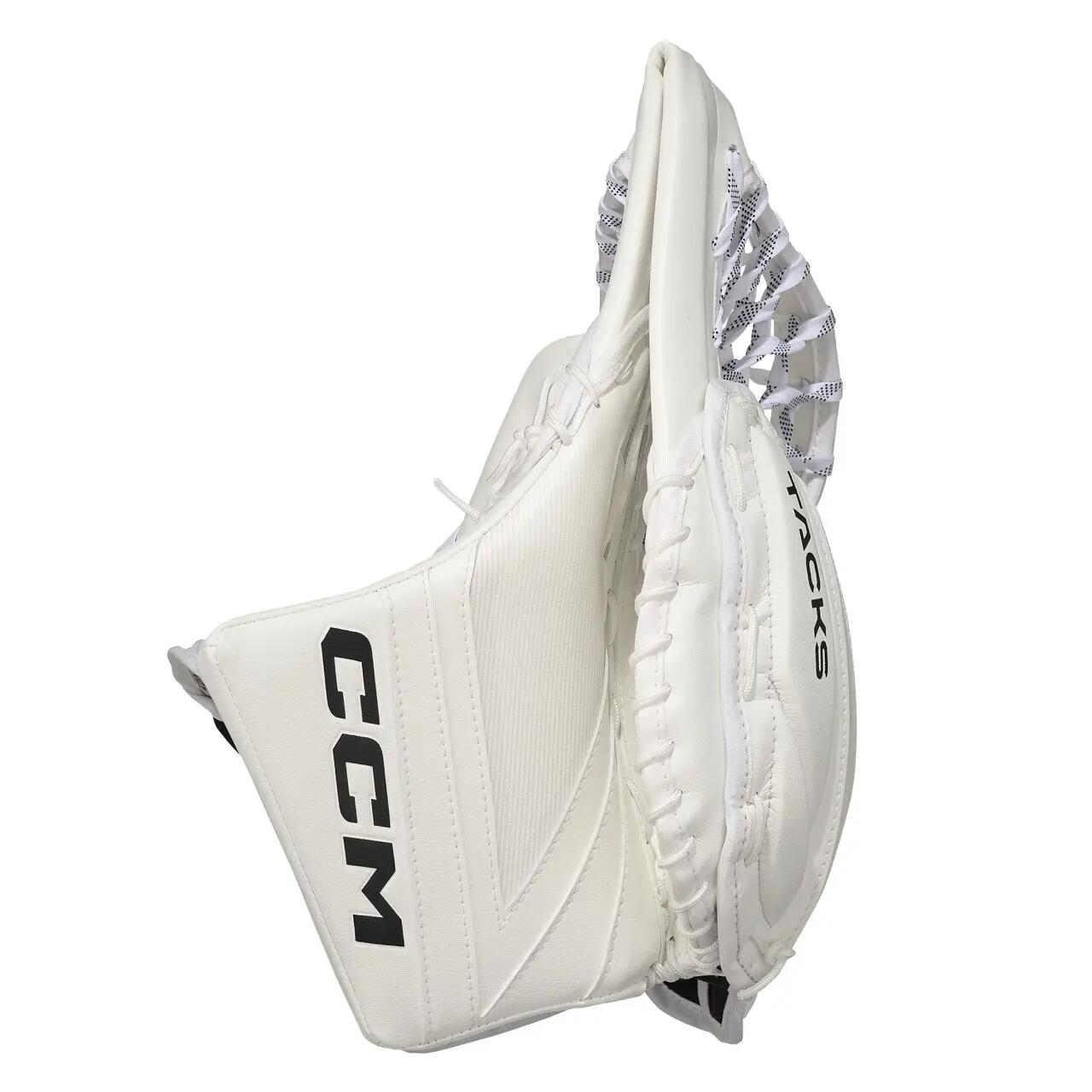 Gmtackseu Senior CCM Tacks Goalie Glove Biały/Biały/Biały/Biały REG 7/8