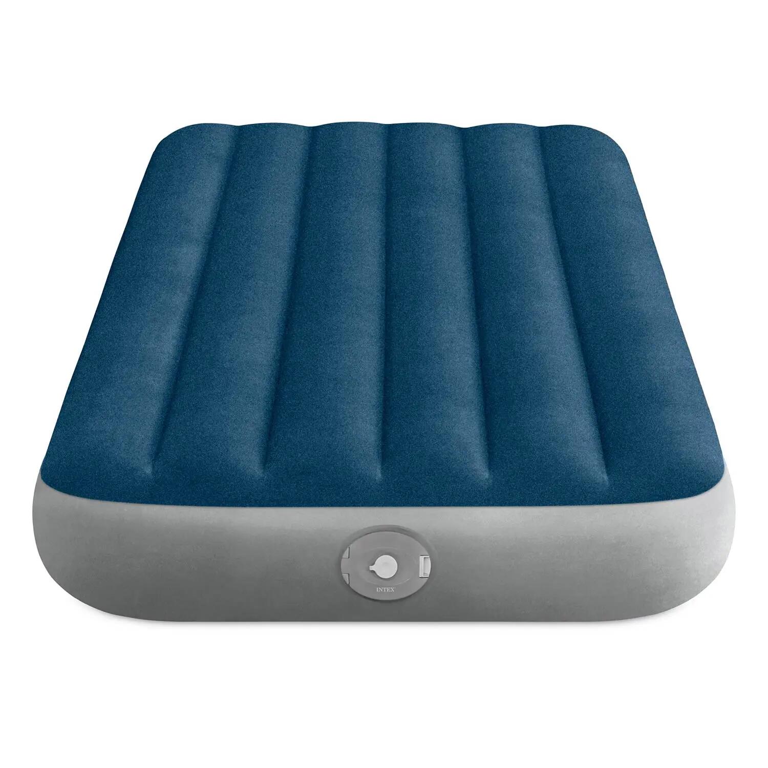 Intex 64187NP - Materasso Gonf Sing  Prestige Downy con Pompa, 99x191x25 2/5