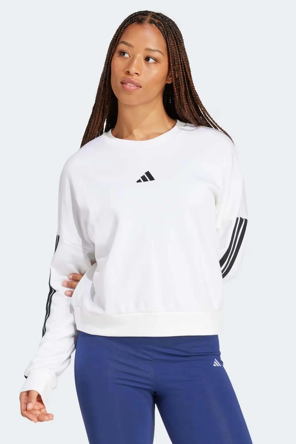 Moletom Adidas Modelo Jd5285 W Cor Branco 5/5