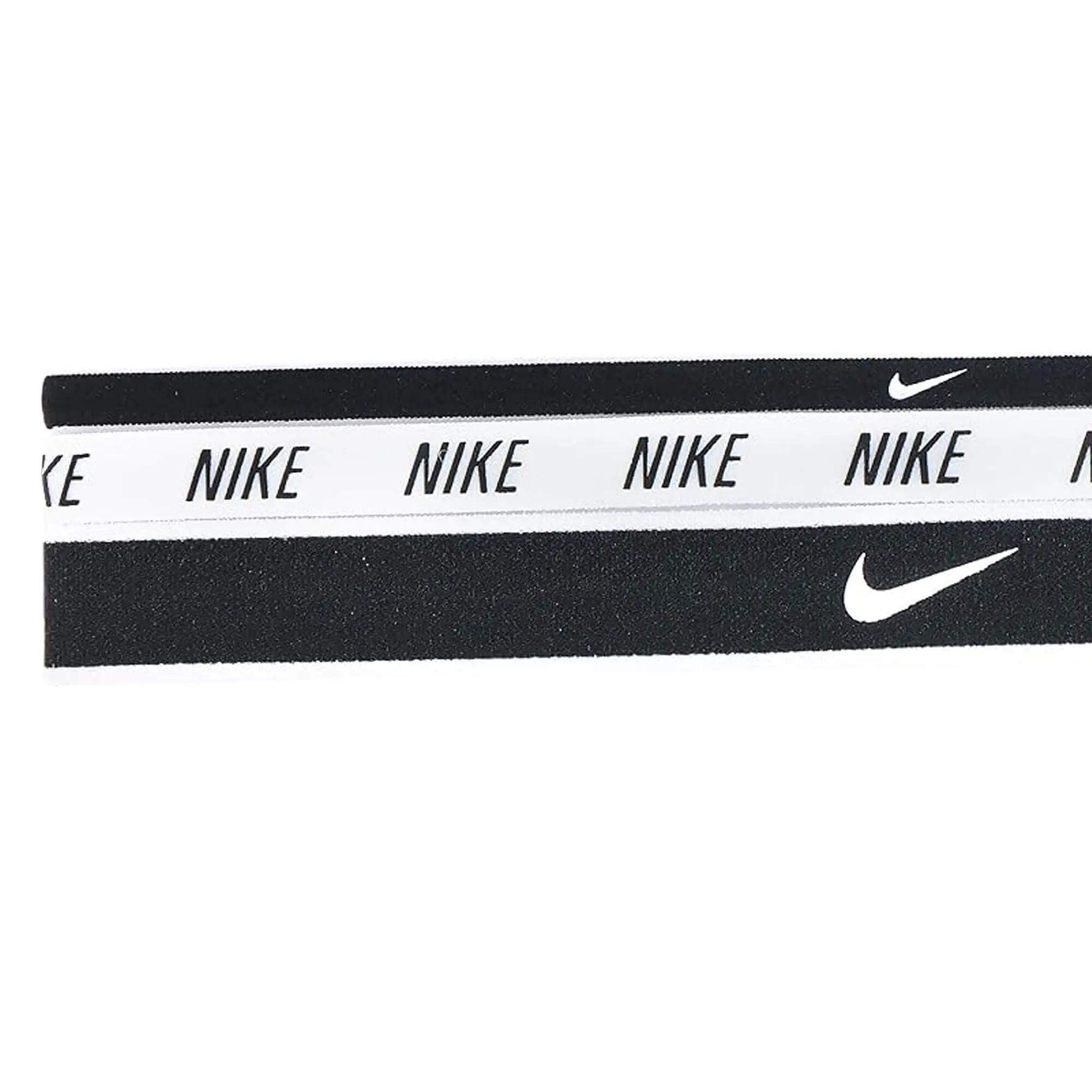 Opaski Nike 3‑pak czarny‑biały‑czarny 3/4