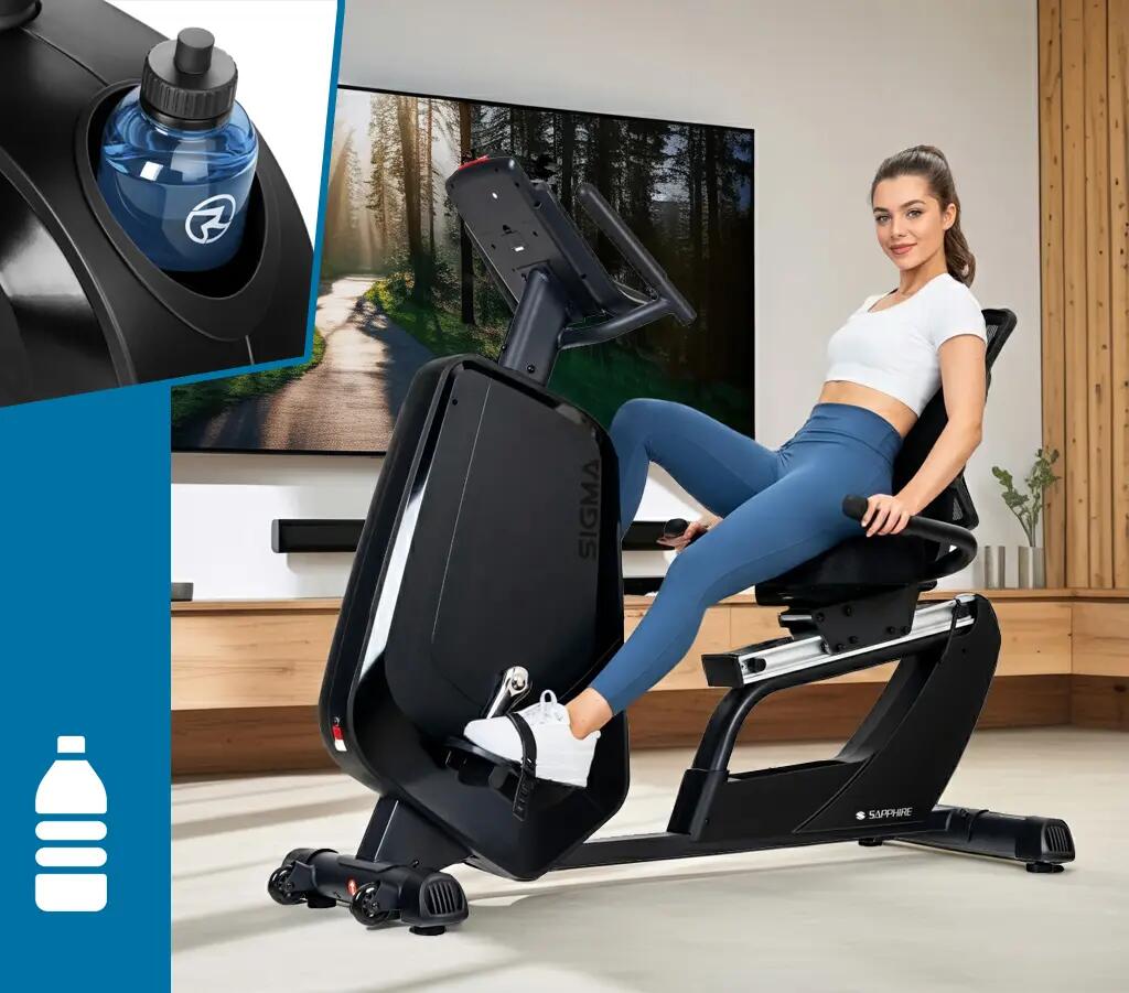 Rower elektromagnetyczny Sapphire SG-9050RB Sigma poziomy Bluetooth Aplikacje 7/14
