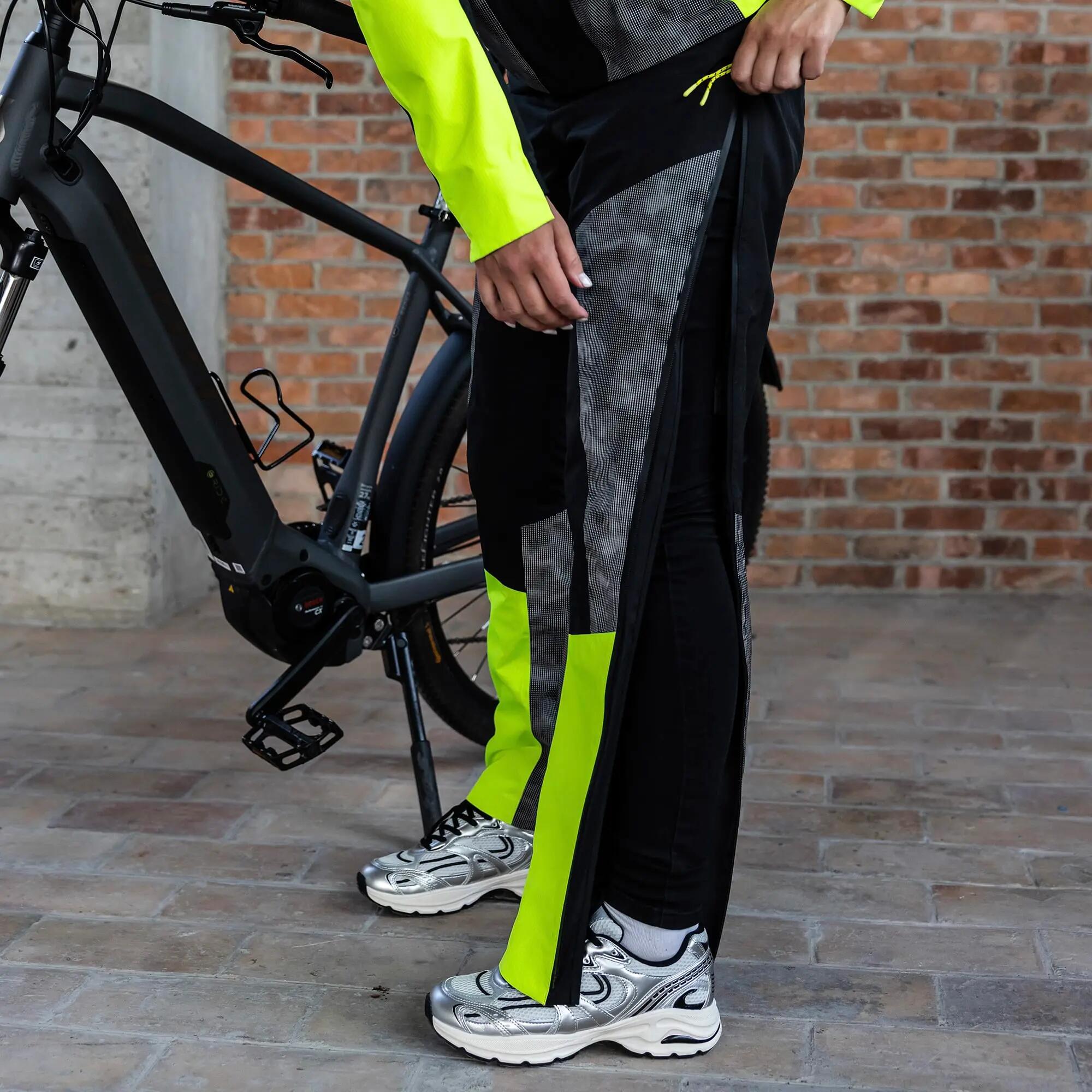 WOWOW - Surpantalon Vélo Imperméable Entièrement Réfléchissant Homme Femme 3/5