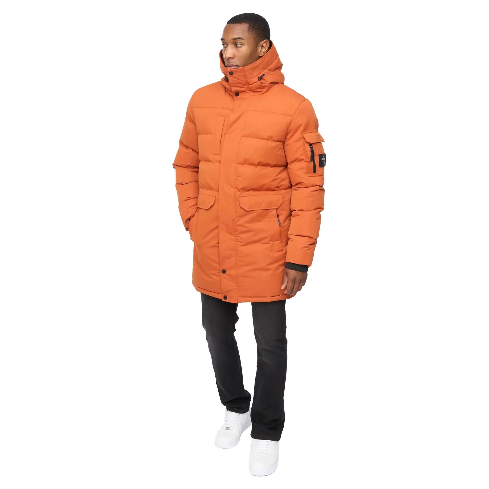 Giacca Lungo Uomo Crosshatch Milwaka Arancia Bruciata 5/5