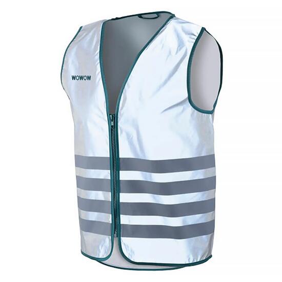 WOWOW - Gilet Cyclisme Entièrement Réfléchissant Visibilité 360°
