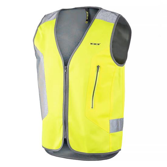 WOWOW - Gilet Cyclisme Jaune Réfléchissant Haute Visibilité Homme Femme