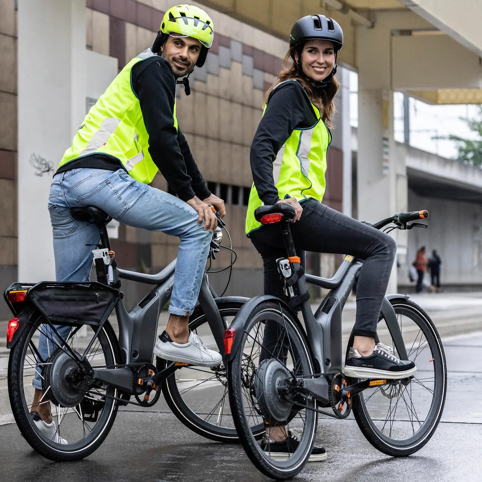 WOWOW - Gilet Cyclisme Homme Jaune Réfléchissant Haute Visibilité Poches 5/5