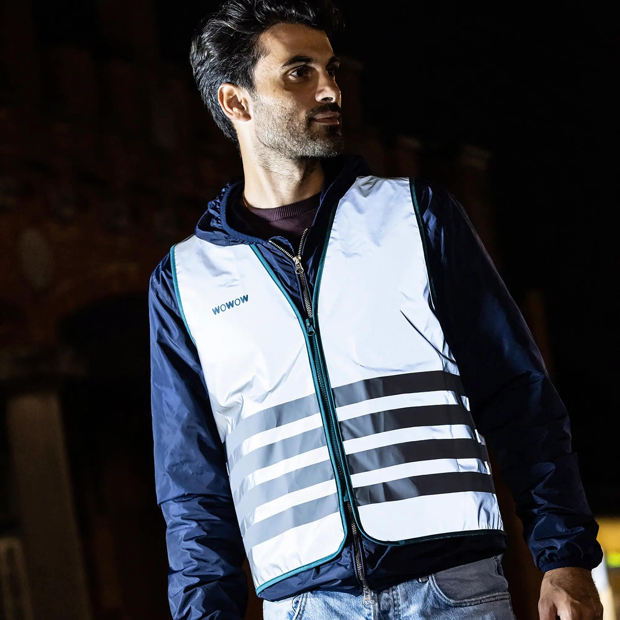 WOWOW - Heren Dames Volledig Reflecterend Fietsvest 360° Zichtbaarheid 5/5
