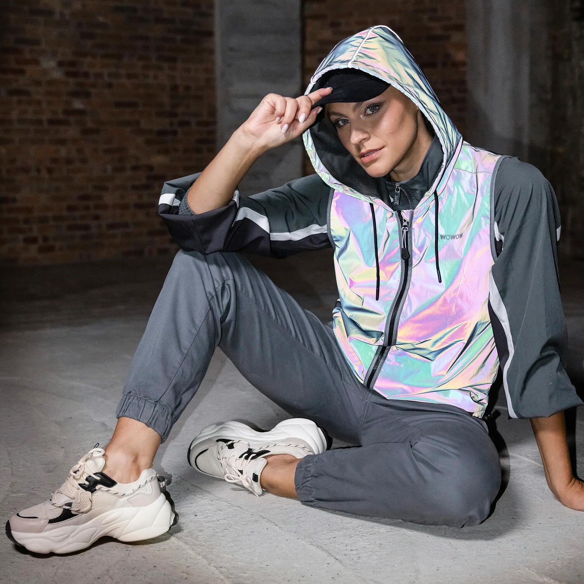 WOWOW - Heren Dames Lumeo Rainbow Volledig Reflecterend Fietsvest 3/5