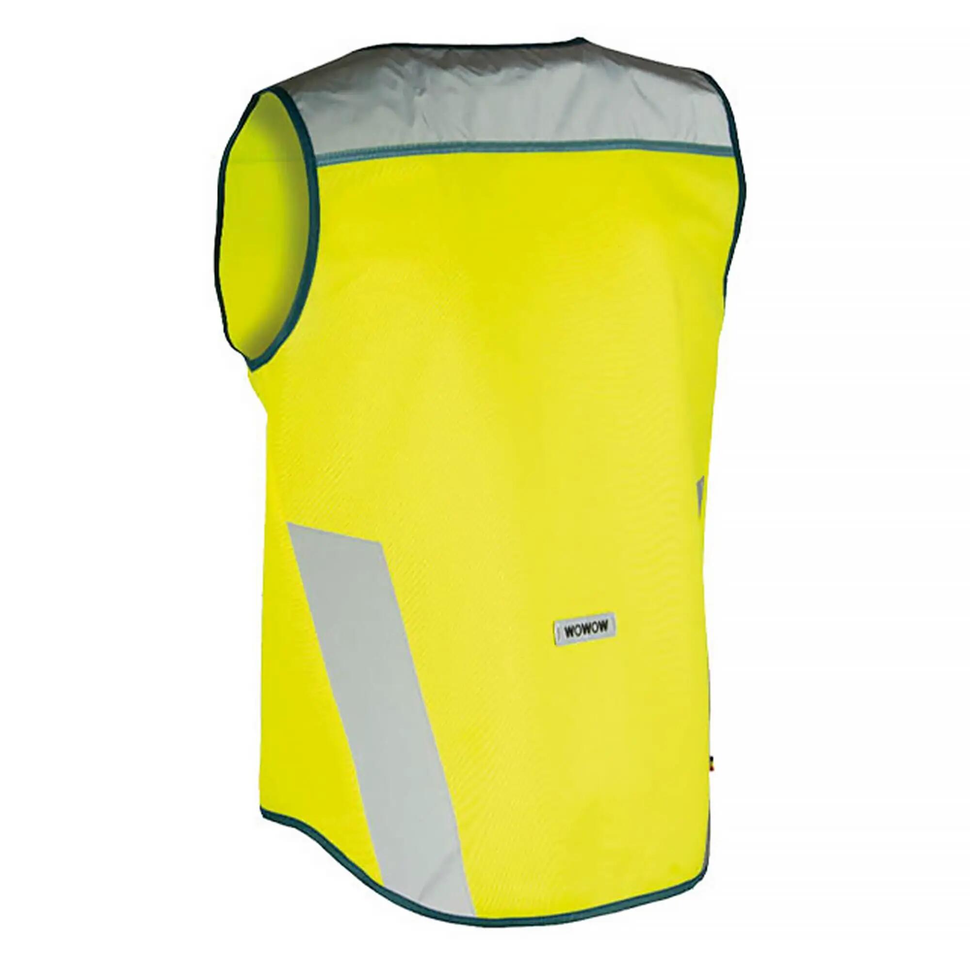 WOWOW - Gilet Ciclismo Uomo Riflettente Alta Visibilità con Tasche 2/5