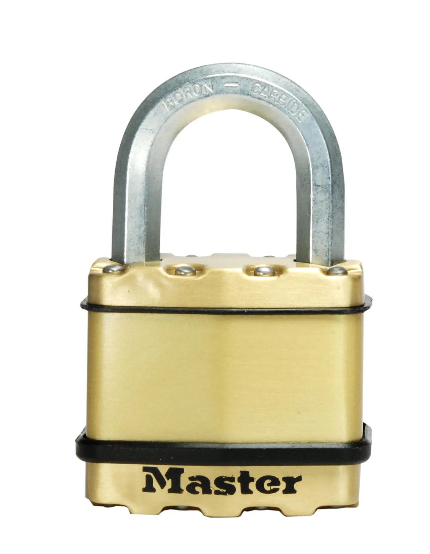 Gelamineerd Stalen Hangslot Messinglook, Sleutel 2/3