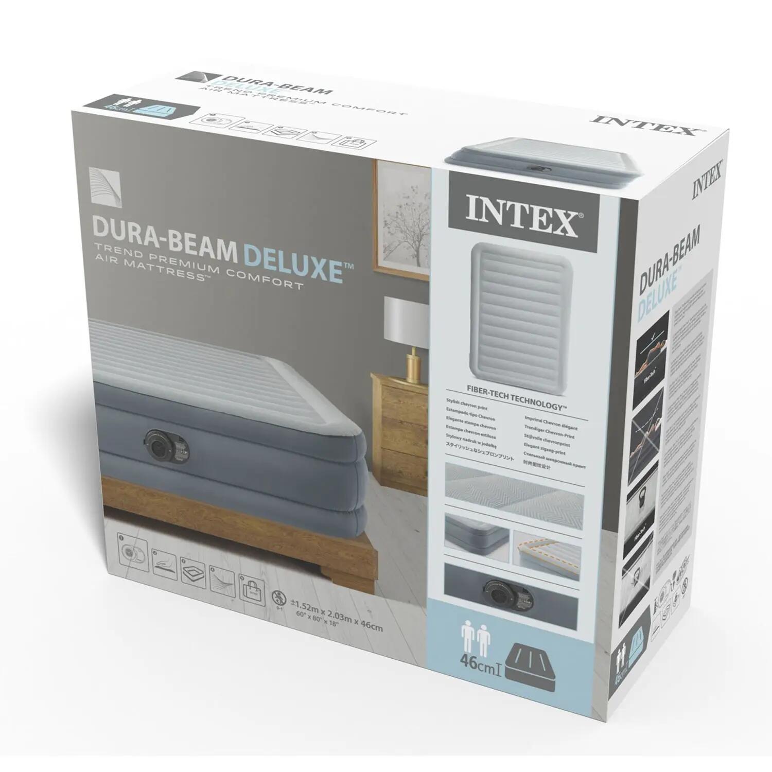 Nafukovací postel INTEX 64824 Premium Comfort QUEEN 152x203x46 cm 3/6