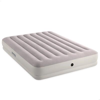 Intex prestige mid-rise luchtbed met usb pomp - tweepersoons