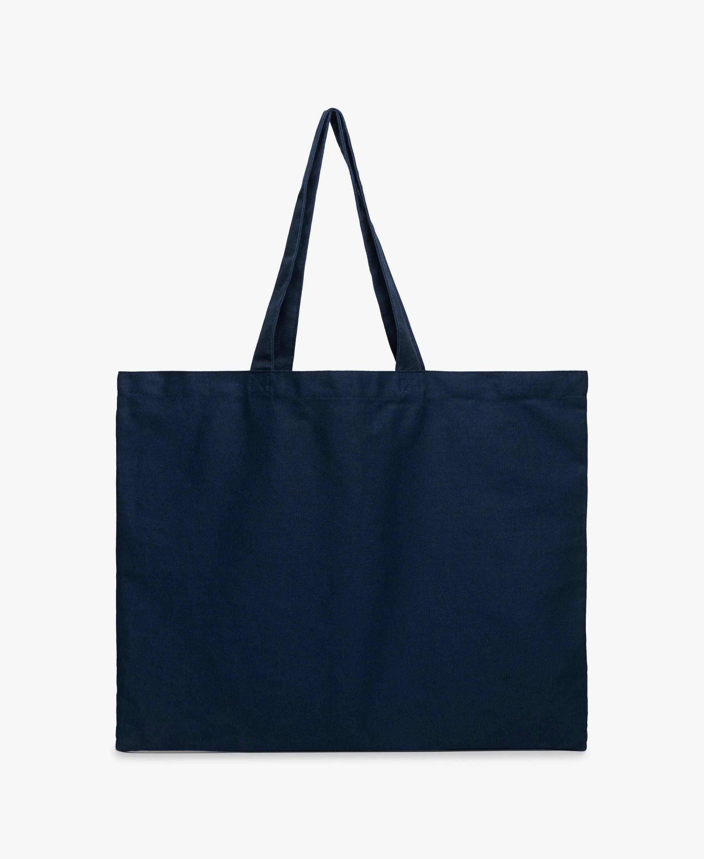 superdry Tote em 100% algodão com grande estampado – Richest Navy/Autumn Mustard 3/5