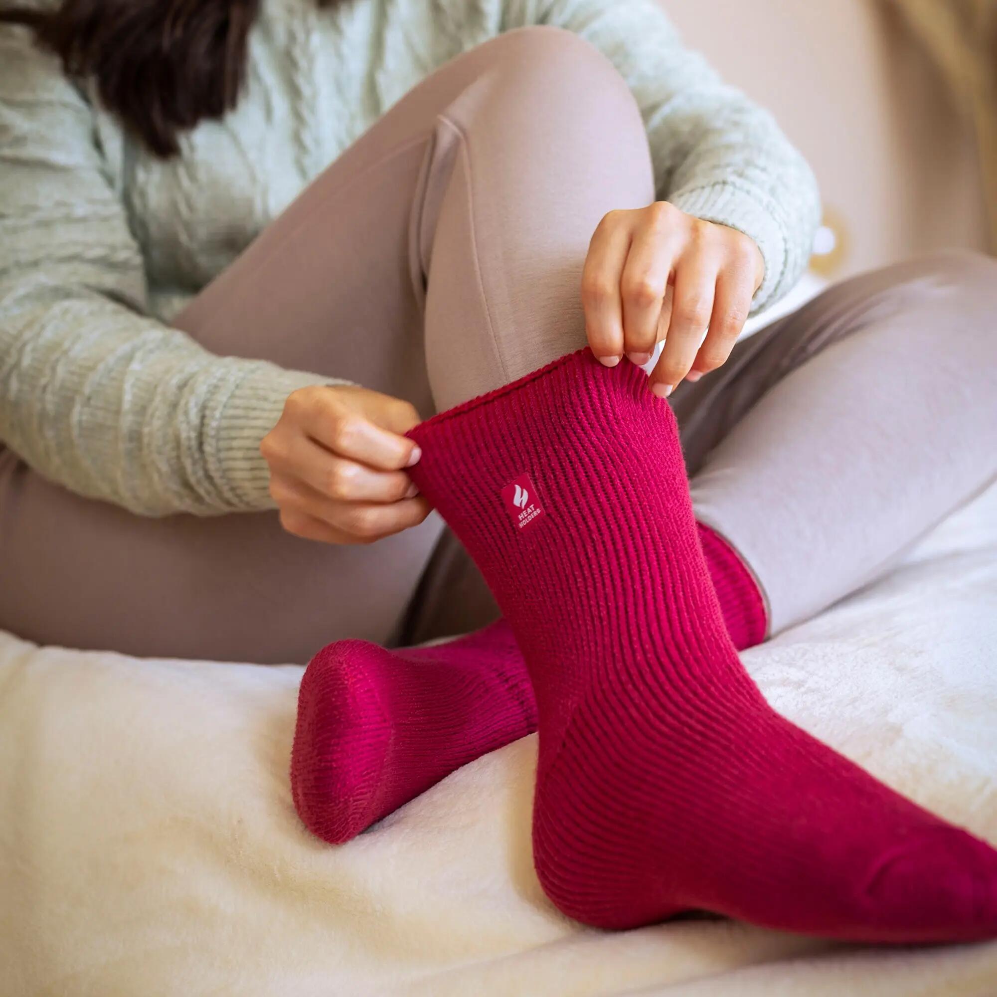 Heat Holders Winter socken für Damen | Warme Socken Bunte Streifen 4/6