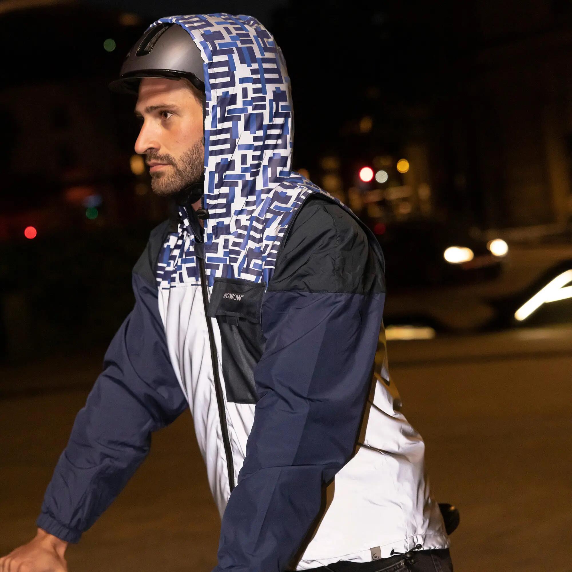WOWOW - Gilet Cyclisme Coupe-Vent Entièrement Réfléchissant Homme Femme 5/5