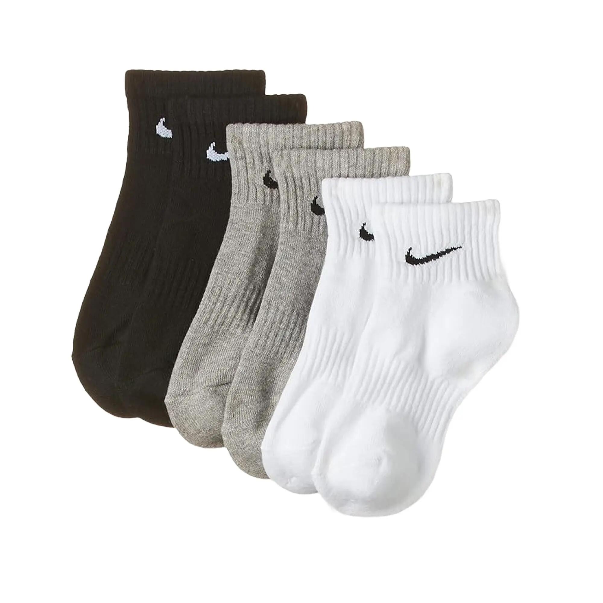 Socken Leicht für Alltag(3erPack) Herren Weiß/Graphit 5/5