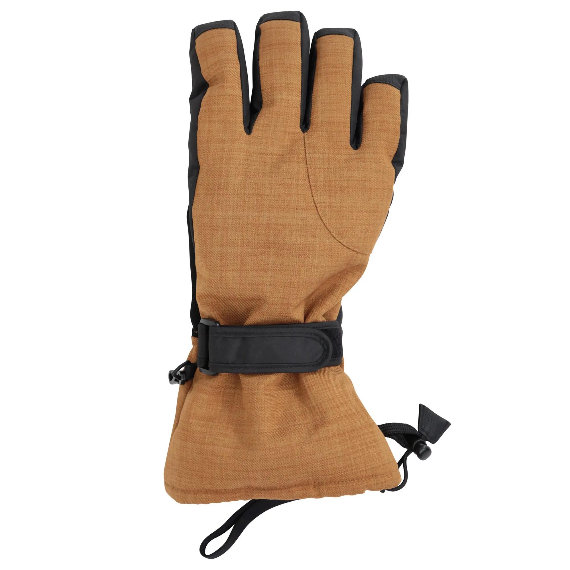 Skihandschuhe "Lodge" Polyester, Polyamid Herren Hellbraun 2/4
