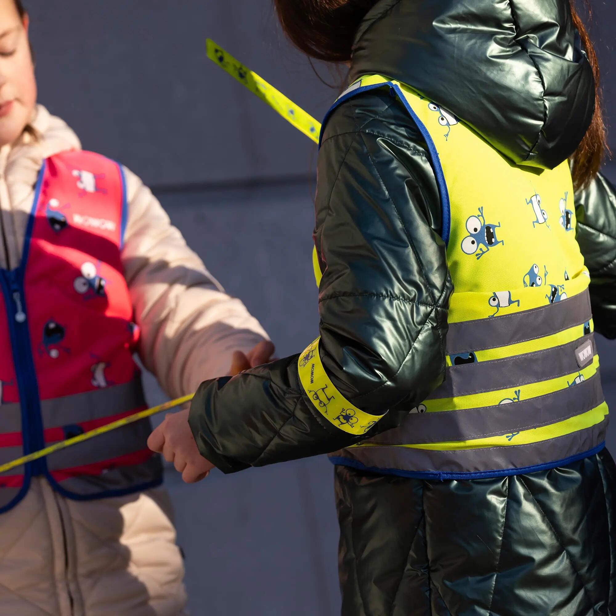 WOWOW - Bande Enfant Goyo Jaune Réfléchissante Haute Visibilité École 5/5