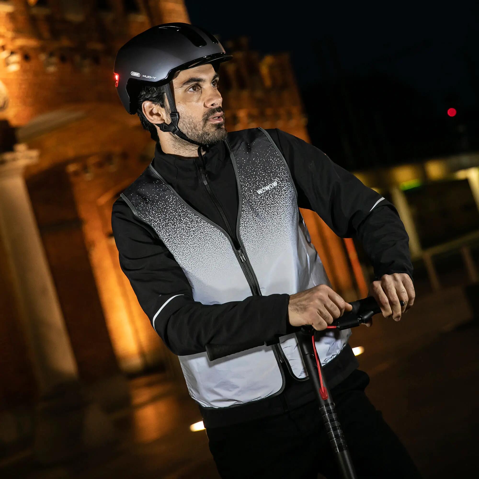 WOWOW - Heren Dames Storm Volledig Reflecterend Winddicht Fietsvest 5/5